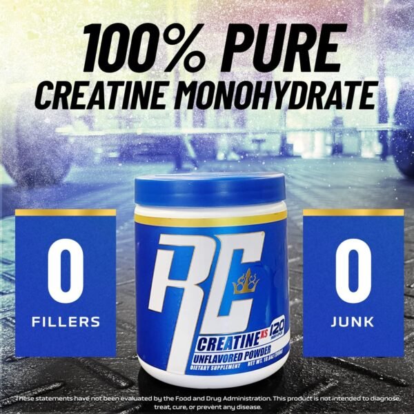 Ronnie Coleman Signature Series Creatine-XS, Creatine Monohydrate Powder, Post Workout Recovery for Muscle Building and Strength, Energy Support, Mass Gainer, Unflavored, 120 Servings - Image 5