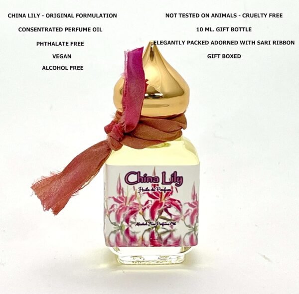 CHINA LILY* Original Perfume Oil* Long Lasting *Vegan *Phthalate Free *Alcohol Free * 10 ml. Gift Bottle - Image 3