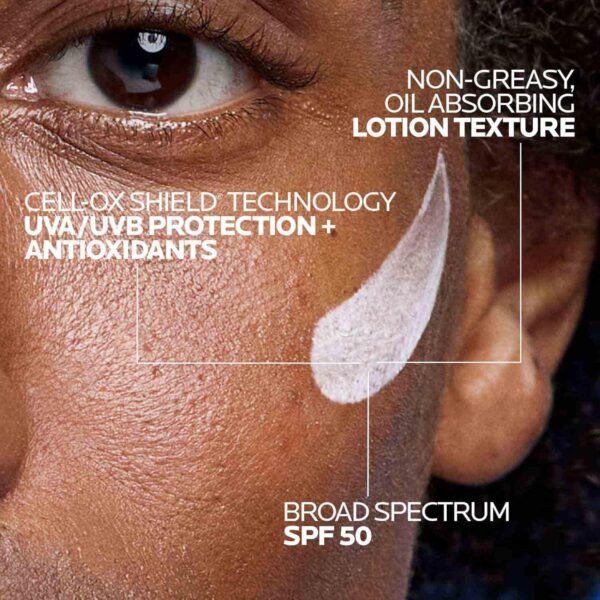 La Roche Posay Anthelios UV Hydra Sunscreen SPF 50 | Daily Hydrating Sunscreen for Face with Hyaluronic Acid and Vitamin E | Broad Spectrum Invisible SPF Protection | Anti Aging | Fragrance Free - Image 5