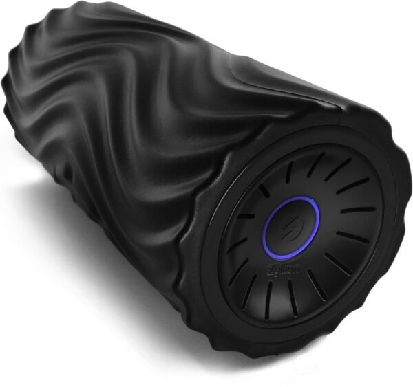 Zyllion Rechargeable Vibrating Foam Roller - 4-Speed Deep Tissue Muscle Massage with 3 High-Density Surfaces for Pain Relief, Physical Therapy, Recovery, Feet, Legs, Neck, Back - Black/Black (ZMA-22) - Image 2