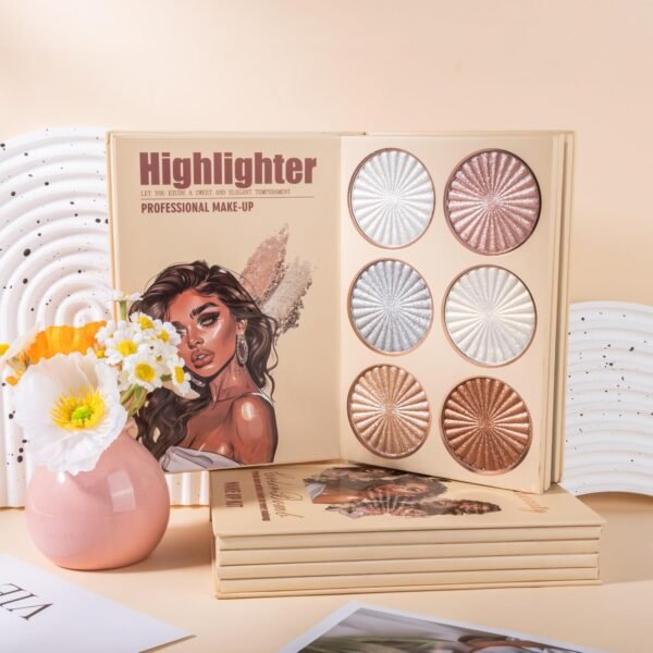 4-Layer Book-Style Foldable Makeup Palette Set | Portable & Long-Lasting | Contour Blush Highlight Eyeshadow, Professional 43 Shades, Suitable for Multiple Skin Tones & Makeup Looks, Gift Idea - Image 8