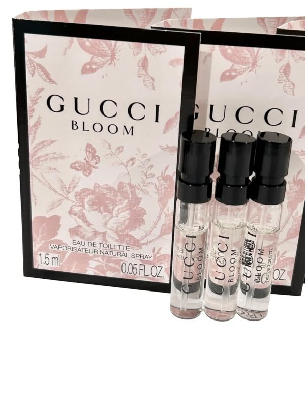 Gucci Bloom Sample Perfume Women EDT Spray 1.5 ml / 0.05 oz - set of 3 - Image 3