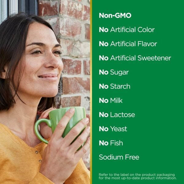 Probiotic, For Occasional Gas and Bloating Dietary Formula by Nature's Bounty, Dietary Supplement, Helps with Abdominal Discomfort, Promotes Digestive Health, 25 Capsules - Image 4