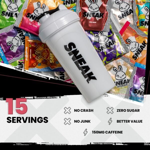 SNEAK Energy Drink Powder | 15 Assorted Servings | No Sugar. No Nasties. Just Natural Caffeine, Focus-Boosting Nootropics | 15 Servings - Image 3