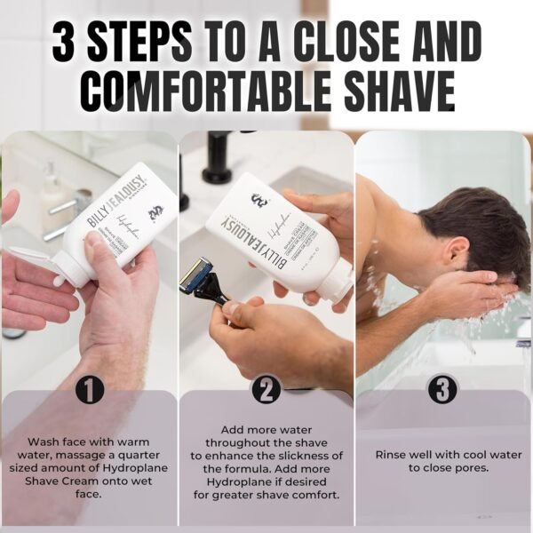 Billy Jealousy Hydroplane Foamless Super-Slick Mens Shave Cream - Image 11