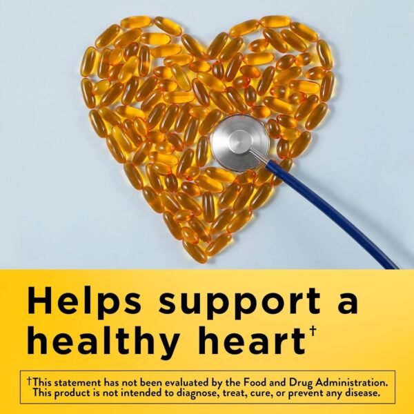 Nature Made Fish Oil 1000 mg Softgels, Fish Oil Supplements, Omega 3 Fish Oil for Healthy Heart Support, Omega 3 Supplement with 90 Softgels, 45 Day Supply - Image 3