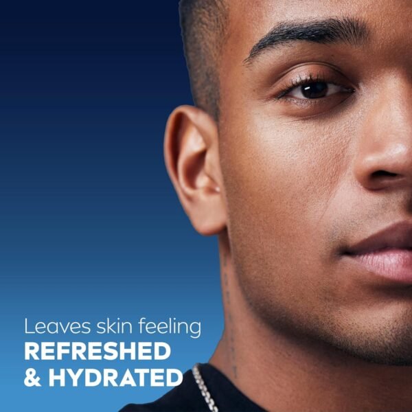 NIVEA MEN DEEP Refreshing and Hydrating After Shave with Natural Charcoal, Aftershave Lotion for Men Soothes Shave Irritation, Vanilla and Bourbon Scent, 3.3 Fl Oz Bottle, Pack of 3 - Image 8