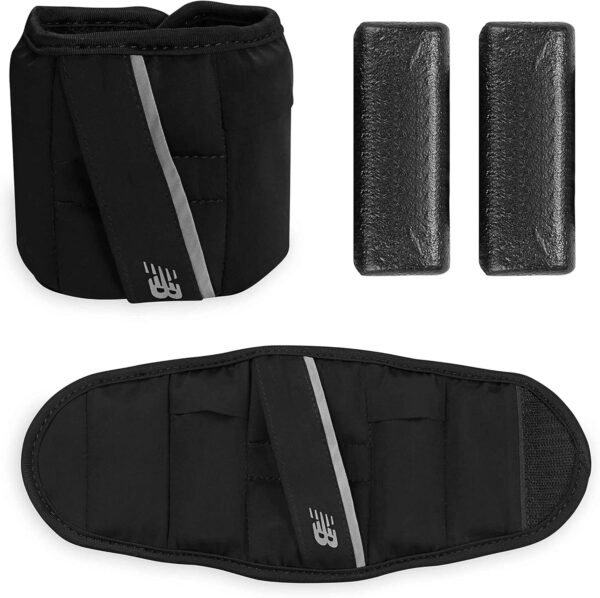 New Balance Ankle Weights For Women & Men - Adjustable Strength Training Weight Sets for Walking, Running, Pilates, Yoga, Dance, Aerobics, Cardio Exercises (3, 5lb & 8 Pound Sets) - Image 2