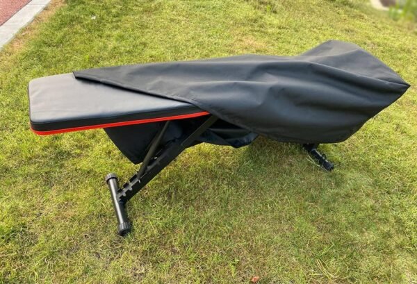 Mini Lustrous Weight Bench Cover, Adjustable Exercise Workout Bench Cover, Waterproof 600D Oxford Fabric for Indoor and Outdoor Use, 50" L x 23" W x 17" H（Black） - Image 7
