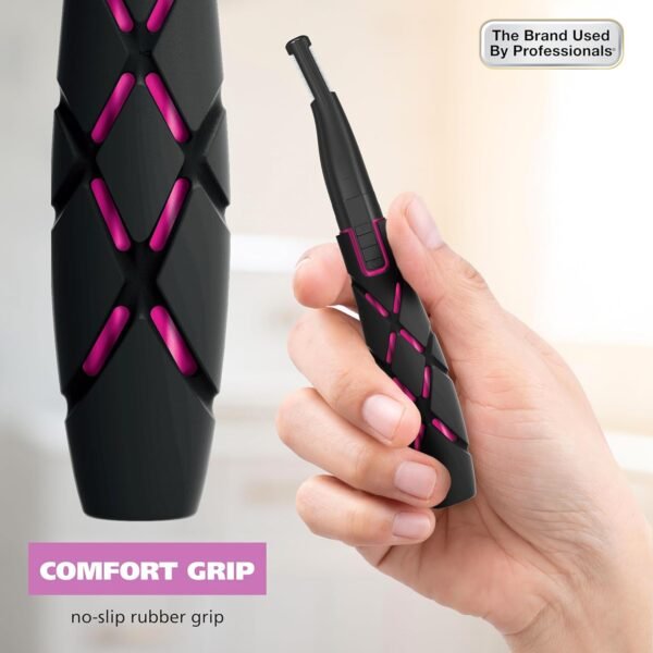 Wahl DualTech® Battery-Powered Hair Trimmer, Face Trimmer for Women Double Sided Detail Trimmer Head, Comfort Grip Body, Facial Hair Remover for Women Model 3026635 - Image 7