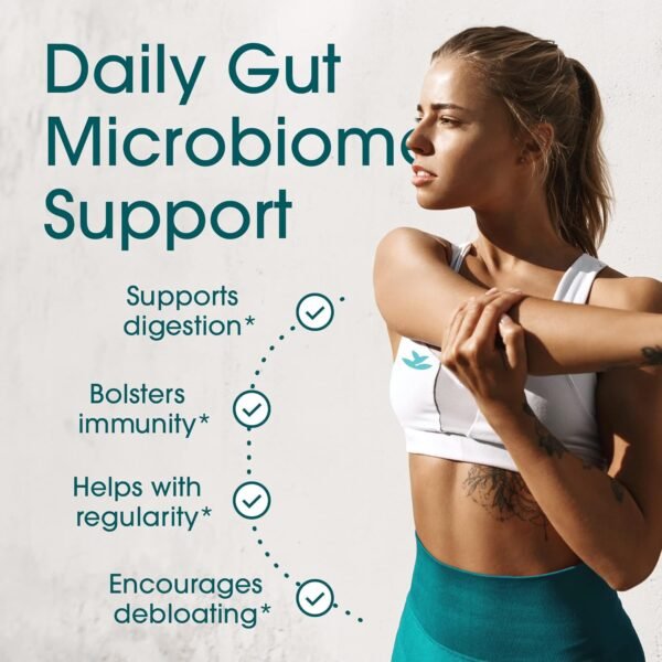 Probiotics for Women and Men - with Lactase Enzyme and Prebiotic Fiber for Digestive Health - 80%+ More Potent Supplement for Gut Health Support - Vegan Raw Probiotic Formula, Made in The USA - Image 4