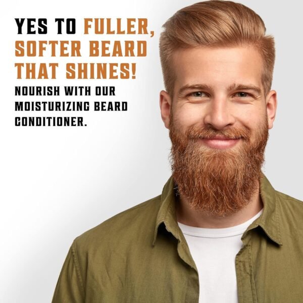Viking Revolution Beard Wash & Beard Conditioner Set with Argan & Jojoba Oils - Softens and Strengthens - Natural Sandalwood Scent - Beard Shampoo with Beard Oil (17 oz) - Image 5