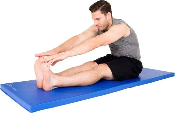ProsourceFit Bi-Fold Folding Thick Exercise Mat 6’x2’ with Carrying Handles for MMA, Gymnastics Core Workouts - Image 6