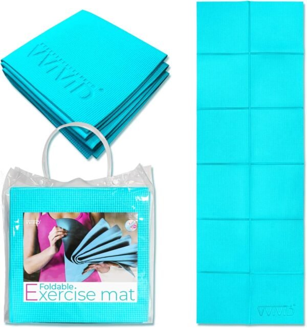 VViViD Folding Travel Yoga & Exercise Mat, With Water-Proof Carry Bag - Image 2