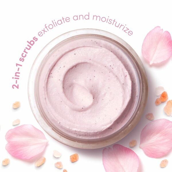 Dove Body Scrub Himalayan Salt & Rose Oil 3 Count for Visibly Silky-Smooth, Nourished Skin, with ¼ Moisturizing Cream, 10.5 oz - Image 5