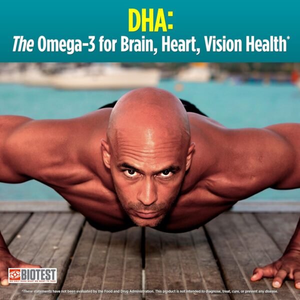 Biotest Flameout DHA-Rich Fish Oil - 4200 mg Omega-3 - Pharmaceutical Grade DHA & EPA - 90 Softgels (30 Day Supply) - Image 4