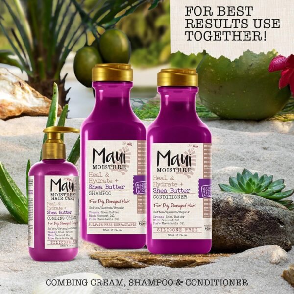 Maui Moisture Frizz-Free + Shea Butter Leave-in Conditioning Mist, Curly Hair Styling, No Drying Alcohols, Parabens or Silicone, 8 Fl Oz - Image 8