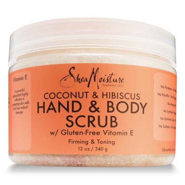 Shea Moisture Sheamoisture Coconut & Hibiscus Hand & Body Scrub, 12 Oz - Image 3