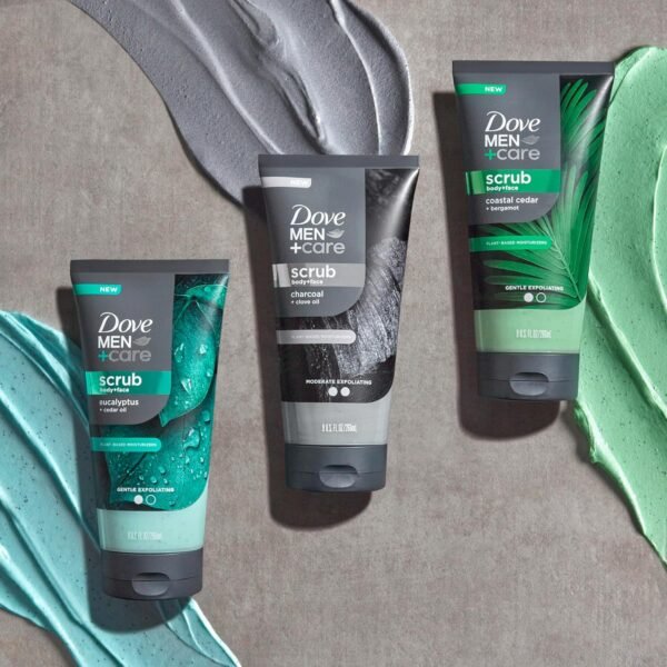 Dove Men+Care Eucalyptus Body and Face Scrub Deeply Exfoliates for Hydrated & Nourished Skin 100% Gentle Cleanser, No Sulfate Cleansers or Parabens - Image 10