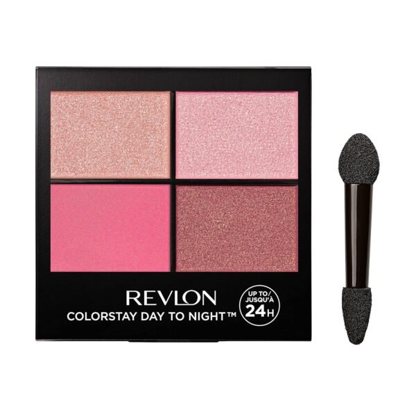 REVLON ColorStay Day to Night Eyeshadow Quad, Valentine's Day Makeup Gifts for Women, Longwear Shadow Palette with Transitional Shades and Buttery Soft Feel, Crease & Smudge Proof, 565 Pretty - Image 2
