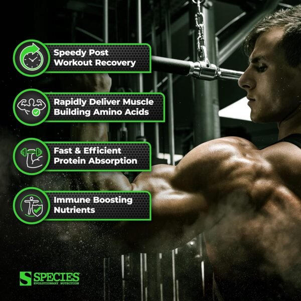 Species Nutrition Isolyze Whey Protein Powder, 100% Whey Isolate for Muscle Building, 27.5g Protein Per Scoop, No Sugar & Low Fat (Chocolate Peanut Butter, 22 Servings) - Image 5