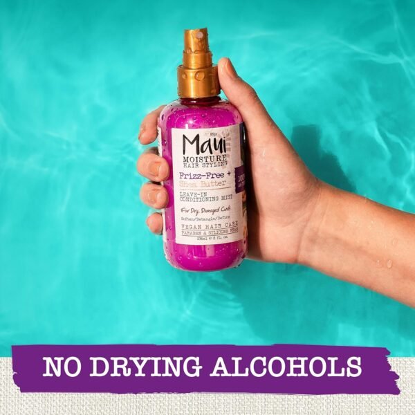 Maui Moisture Frizz-Free + Shea Butter Leave-in Conditioning Mist, Curly Hair Styling, No Drying Alcohols, Parabens or Silicone, 8 Fl Oz - Image 11