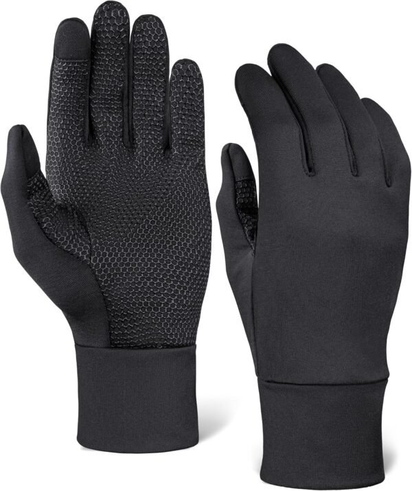 Tough Outdoors Running Gloves for Men & Women - Winter Glove Liners & Touchscreen Gloves - Lightweight Gloves & Hiking Gloves - Image 2