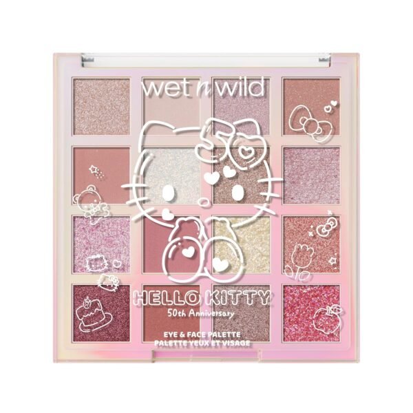 wet n wild Hello Kitty Eye & Face Palette, 2 Bold Richly Pigmented Palettes, Multi-Functional Buildable and Blendable Formula, Cruelty-Free & Vegan - Be Kind - Image 7