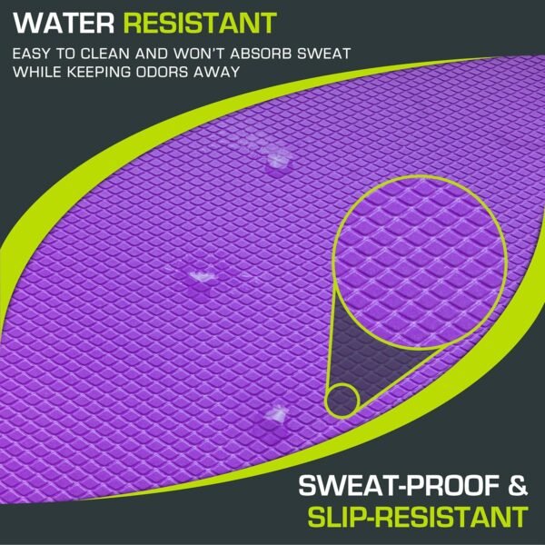 ProsourceFit Exercise Balance Pad – Non-Slip Cushioned Foam Mat & Knee Pad for Fitness and Stability Training, Yoga, Physical Therapy 15.5”x12.75”, Red - Image 5