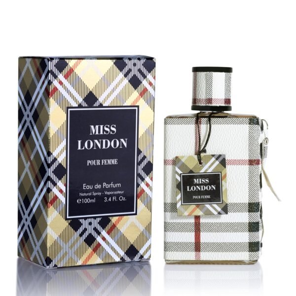 Miss London for Women Eau De Parfum - Honeysuckle, Rose, Jasmine, Peony - Elegant Blends with Floral, Citrus & Woody Note - Fresh & Feminine Scent - 100ml Bottle for Daily Wear & Special Occasions - Image 2