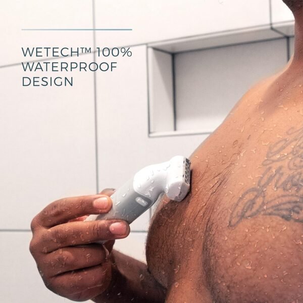 Remington Wetech 100 Waterproof Body Face Grooming Kit PG6251, White/Grey, 1 Count - Image 5