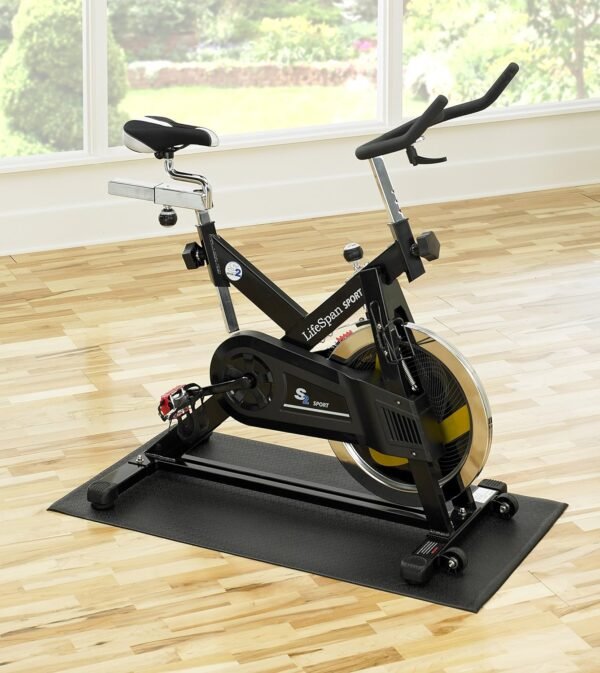 Supermats Heavy Duty Equipment Mat 20GS Made in U.S.A. for Indoor Cycles Exercise Upright Bikes and Steppers (2 Feet x 3 Feet 10 In) (24-Inch x 46-Inch) (60.96 cm x 116.84 cm) , Black - Image 4