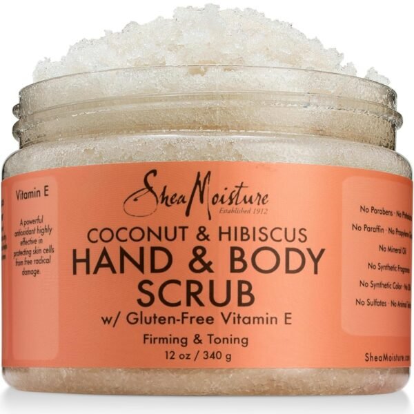 Shea Moisture Sheamoisture Coconut & Hibiscus Hand & Body Scrub, 12 Oz - Image 2