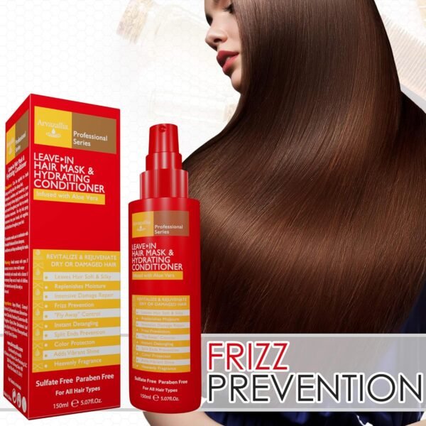 Arvazallia Leave-in Hair Mask and Hydrating Conditioner Spray for Dry or Damaged Hair - Professional Grade Leave-in Conditioner and Moisturizer - Image 6