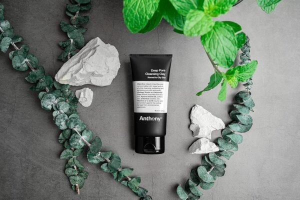 Anthony Deep Pore Cleansing Clay, 3 Fl Oz, Contains Kaolin and Bentonite Clays, Apricot Oil, Calendula, Vitamins A, C, and E, Removes Dirt, Sweat, and Oil While Deep Cleansing and Exfoliating Skin - Image 5