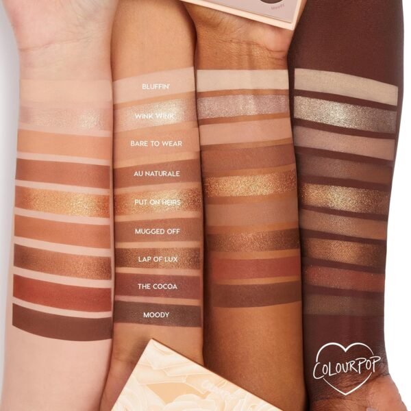 ColourPop Nude Mood Shadow Palette - Brown & Copper Palette with Metallic and Matte Finishes - High-Pigment Makeup with a Long-Wearing Formula (0.3 oz) - Image 4