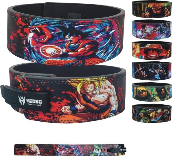 Anime Weight Lifting Lever Belt, Lifting Blet for Squats,Deadlifts, Cross Training,Weightlifting, Bodybuilding for Perfect Back Support for Men Women - Image 2