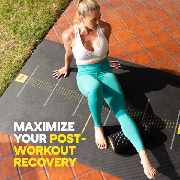 TRX Training Rev Myofascial Release Roller, Travel Massage Roller for Muscles, 14-Inch Round Foam Roller for Stretching and Post-Workout Recovery - Image 3
