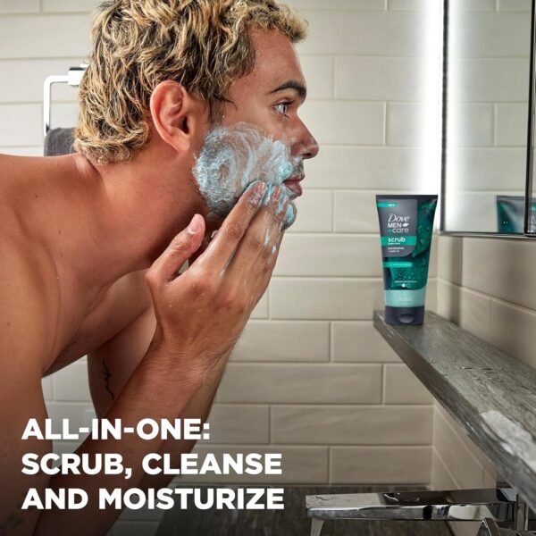 Dove Men+Care Eucalyptus Body and Face Scrub Deeply Exfoliates for Hydrated & Nourished Skin 100% Gentle Cleanser, No Sulfate Cleansers or Parabens - Image 5