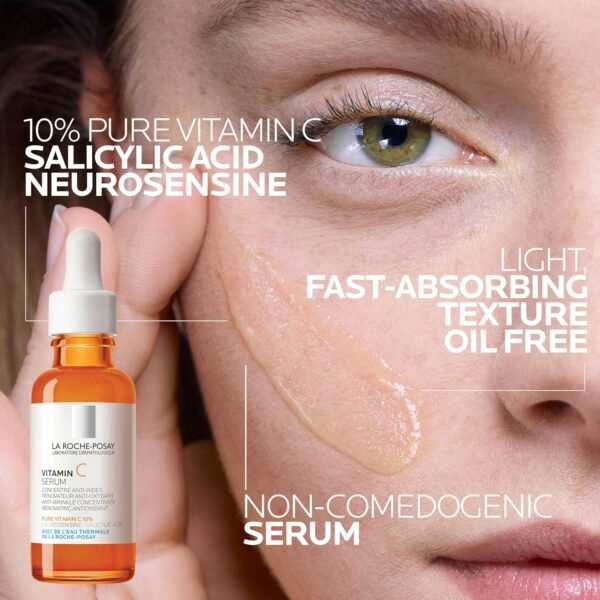La Roche-Posay Hyalu B5 Pure Hyaluronic Acid Serum for Face, Vitamin B5 + Hyaluronic Acid + Madecassoside, Hydrating Serum Visibly Plumps Skin, Sensitive Skin Safe, Anti Aging, Oil-Free - Image 4