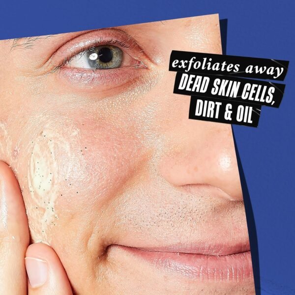 Kiehl's Facial Fuel Exfoliating Face Scrub, Facial Cleanser for Men, Smooths Skin & Removes Dead Skin, Dirt & Oil, Helps Soften Tough Facial Hair, with Caffeine, Menthol, Vitamin E & Citrus Extracts - Image 4