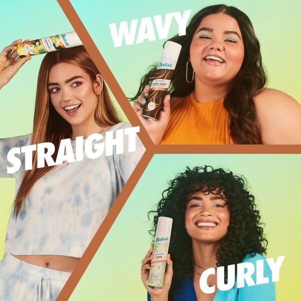 Batiste Dry Shampoo for Dark Hair, Refresh Hair and Absorb Oil Between Washes, Waterless Shampoo for Added Hair Texture and Body, 6.35 OZ Dry Shampoo Bottle - Image 7