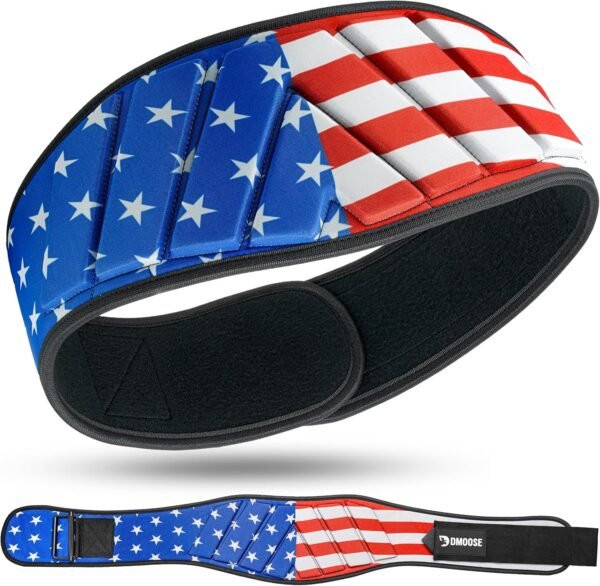 DMoose Fitness Neoprene Weight Lifting Belt - Adjustable 6" Gym Support for Stability & Lumbar Support - Sweat Resistant Weightlifting Belt for Men & Women for Squats, Deadlifts & Bench Presses - Image 2