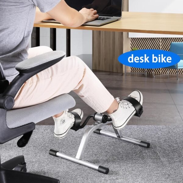 Pedal Exercise Mini Exercise Bike for Leg and Arm Recovery Exercise Lightweight and Portable Floor Bike - Image 6