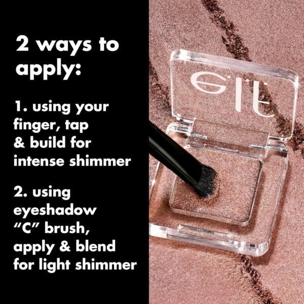 e.l.f. Fine As Fleck Glitter Eyeshadow, Long-Lasting Sheer Eye Makeup With A Shimmer Finish, Smooth Formula, Vegan & Cruelty-Free, Champagne Showers - Image 5
