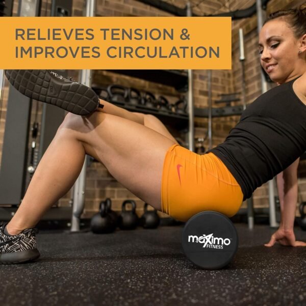 Maximo Fitness Foam Roller - High Density Exercise Roller for Trigger Point Self Massage, Muscle and Back Roller for Fitness, Physical Therapy, Yoga and Pilates, Gym Equipment - Image 8