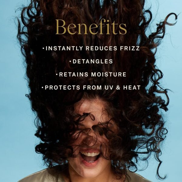 JVN Complete Leave-In Conditioning Mist, Frizz-Free Hydration Spray, UV Protection, Vegan Formula, Sulfate-Free, Travel Size, 2 Fluid Ounces - Image 5