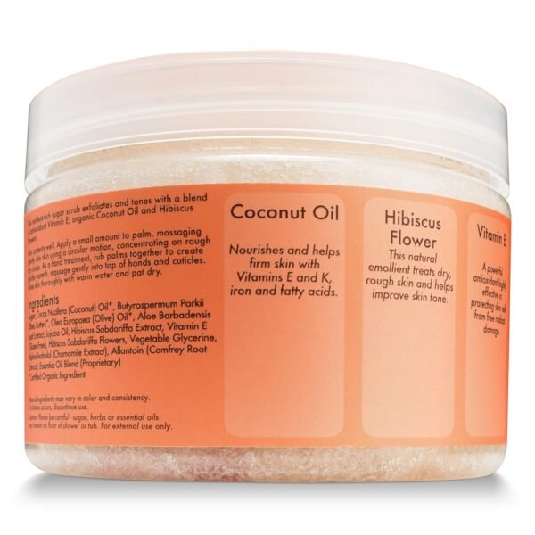 Shea Moisture Sheamoisture Coconut & Hibiscus Hand & Body Scrub, 12 Oz - Image 4