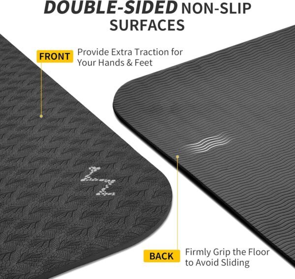 CAMBIVO Extra Wide Yoga Mat for Women and Men (72"/84"x 32"x 1/4") TPE Workout Mat, Non-slip Large Exercise Fitness Mat for Yoga, Pilates, Workout - Image 5