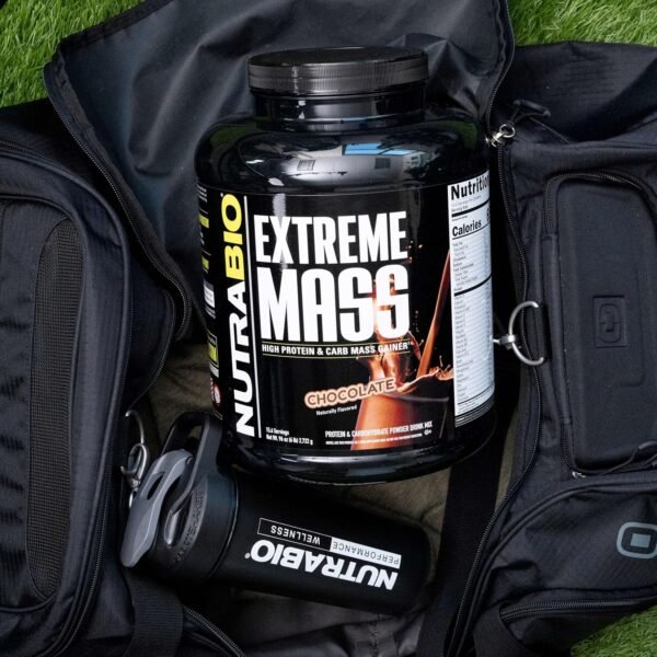 NutraBio Extreme Mass Gainer Protein Powder, 53G Protein, Clean Weight Gainer, Increase Muscle Mass, Full Spectrum Amino Acid - Chocolate, 6 Pound - Image 9